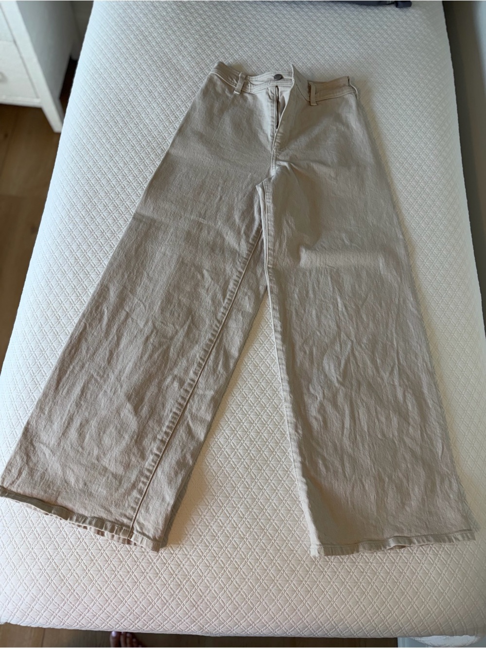 Universal Thread Wide-Leg Casual Pants in Light Beige